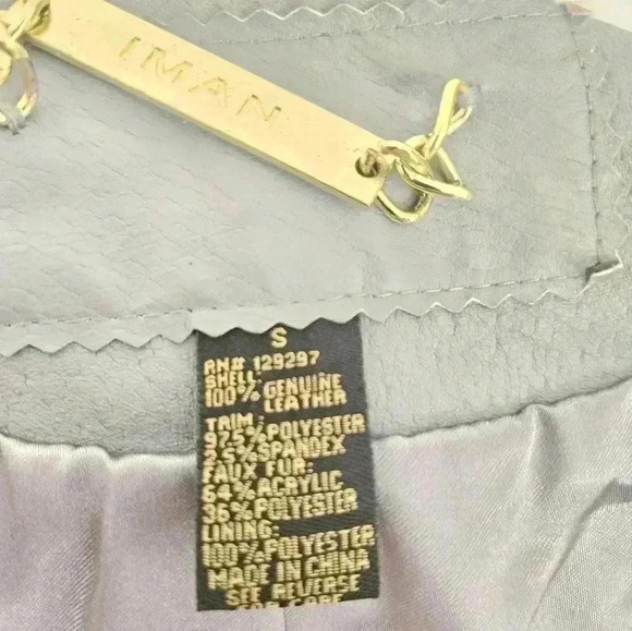 Stunning Women's Gray Quilted 100% Leather Moto Jacket - Size Small - Picture 12 of 15